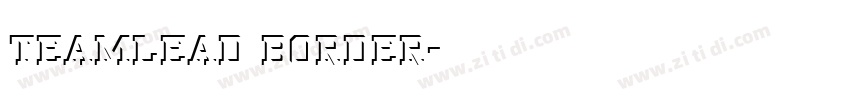 TeamLead Border字体转换